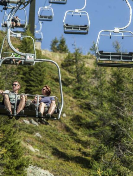 Aineckbahn Seilbahn im Sommer