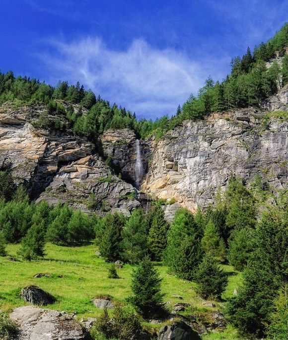 waterfall in the nature reserve Pöllatal