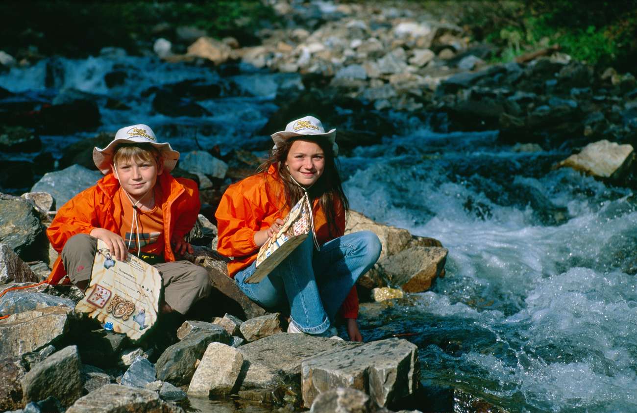 Kinder in der Donnerschlucht in Innerkrems